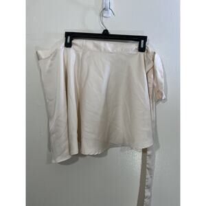 Minimalist Quiet Luxury Ballet Tie Wrap Satin Skirt S Doll Romantic Coquette Y2K